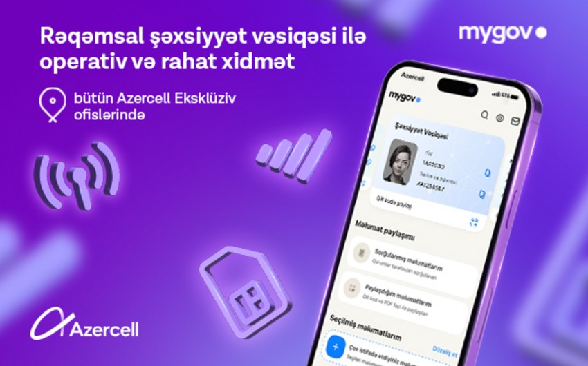 “Azercell”in ofislərində rəqəmsal şəxsiyyət vəsiqəsinin tanınması təmin edilib