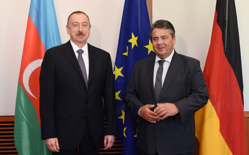 Президент Ильхам Алиев встретился с вице-канцлером, министром экономики и энергетики Германии