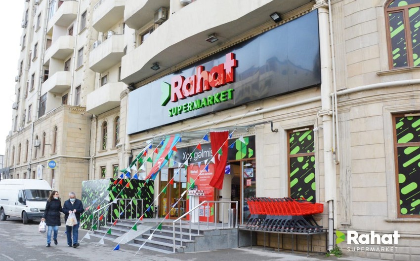 “RAHAT” supermarketlər şəbəkəsinin daha 2 filialı fəaliyyətə başladı