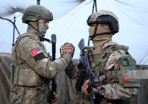 Проводятся совместные учения военнослужащих Азербайджана и Турции