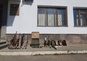 Weapons and ammunition abandoned by Armenians found in Khojavand