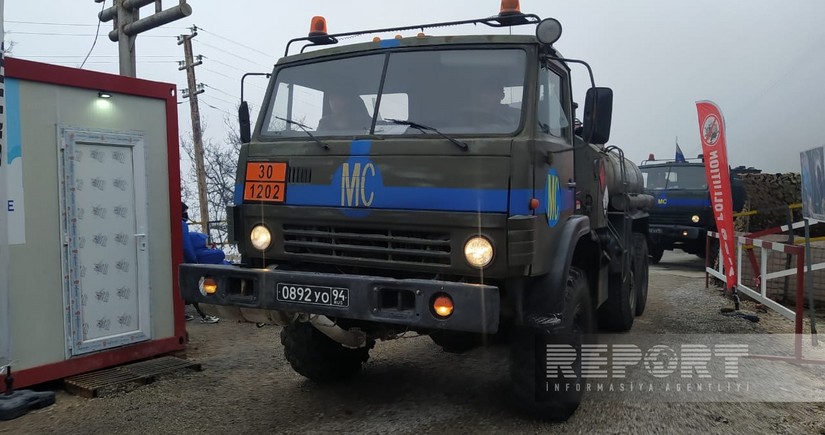 36 vehicles of peacekeepers travel freely along Khankandi-Lachin road