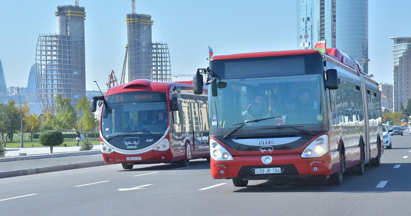 Sabahdan Bakıda bir sıra avtobusların hərəkət sxemi dəyişdiriləcək