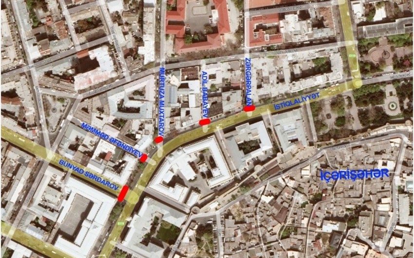 Движение еще на нескольких улицах в Баку будет ограничено в связи с Формулой-1