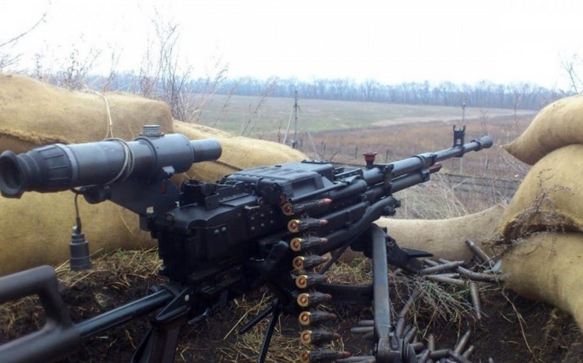 Armenians fired positions of Azerbaijani army using large-caliber machine guns