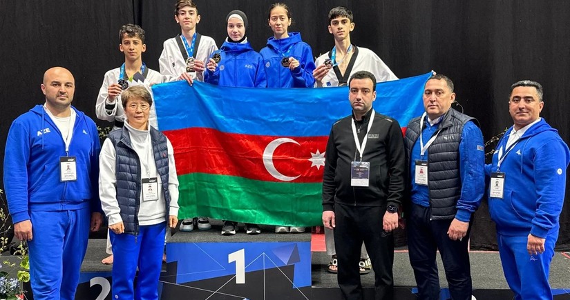 Азербайджанские тхэквондисты завоевали 12 медалей на Кубке президента в Таллине