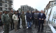 Foreign diplomats view construction of settlement, educational complex in Azerbaijan's Kalbajar