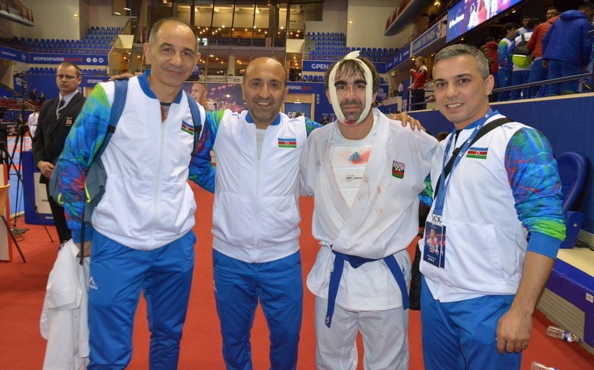 Rafael Ağayev Parisdə keçirilən “Karate1” Premyer Liqa turnirinin finalına çıxıb - FOTO