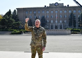 President Ilham Aliyev: Today we are in the center of Khankendi, under the Flag of Azerbaijan, and it is a historic event