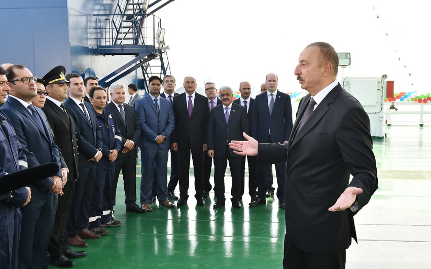 Prezident: “Xankəndi” gəmisinin tikintisi Azərbaycanın gücünü göstərir”