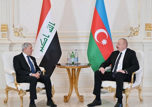 Президент Ильхам Алиев встретился с президентом Ирака