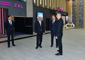 Ilham Aliyev attends opening of new building of Nizami cinema belonging to CinemaPlus in Sumqayit