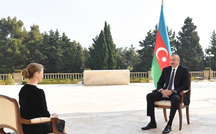 Президент Алиев дал интервью российскому информационному агентству ТАСС