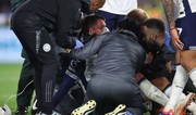 Bentancur stretchered off for Tottenham after suffering nasty head injury