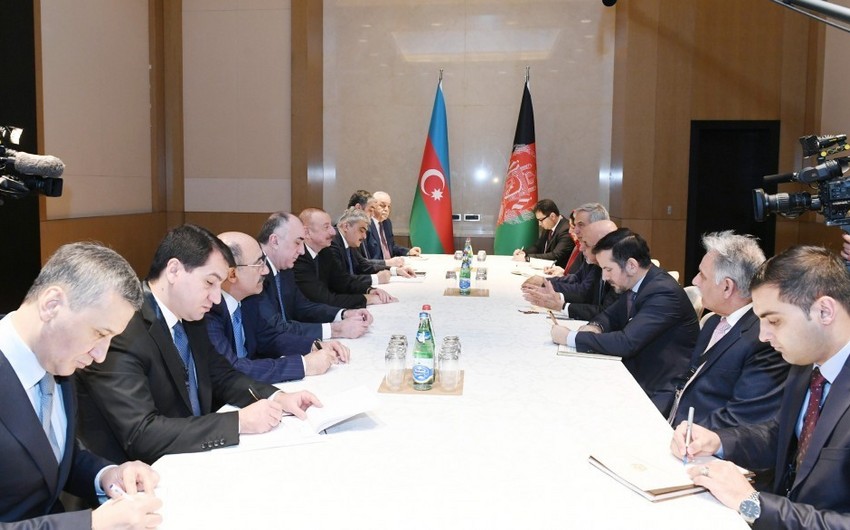President Ilham Aliyev met with Afghan President Mohammad Ashraf Ghani