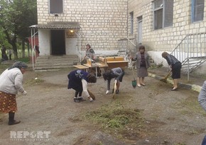 Students of burnt school in Tovuz will study at a medical station - PHOTO