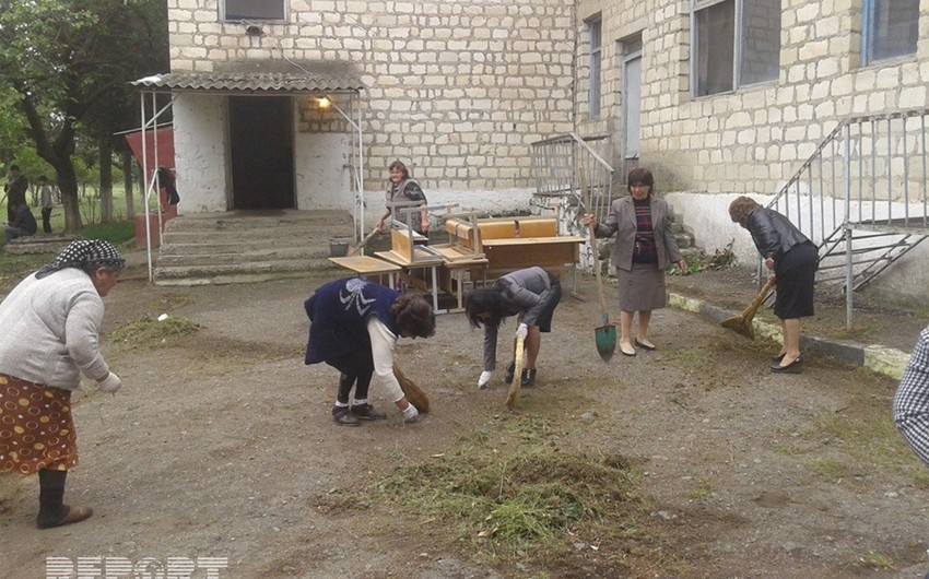 Students of burnt school in Tovuz will study at a medical station - PHOTO