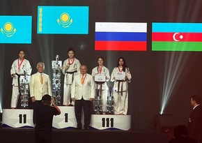 Азербайджанская каратистка завоевала медаль на чемпионате мира в Алматы