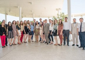 Vice-president of Heydar Aliyev Foundation Leyla Aliyeva meets Russian students