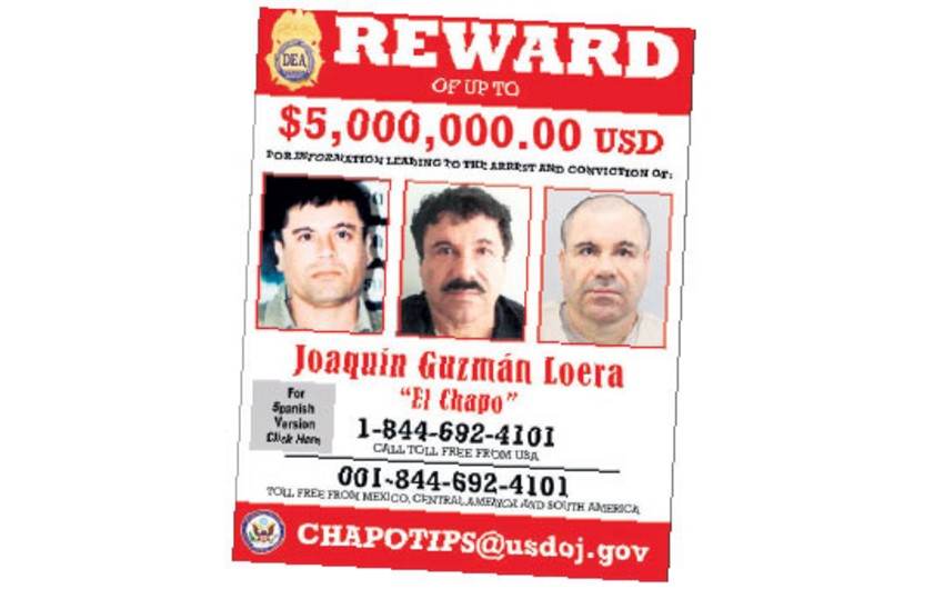 Meksikada həbsdən qaçan cinayətkarın yeri haqda məlumat verənlərə 5 milyon dollar mükafat vəd edilib