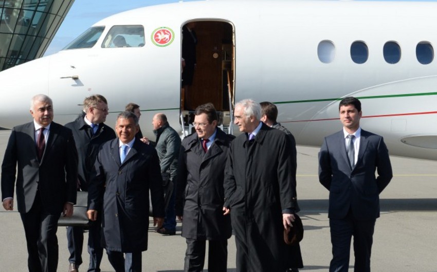 ​В Азербайджан прибыл президент Республики Татарстан РФ