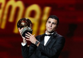 Manchester City's Spanish soccer player Rodri wins Ballon d'Or award 