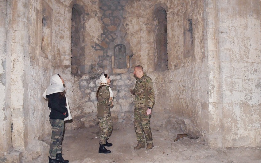 Президент: Тот факт, что албанский храм находится в таком состоянии, еще раз демонстрирует фальсификации армян
