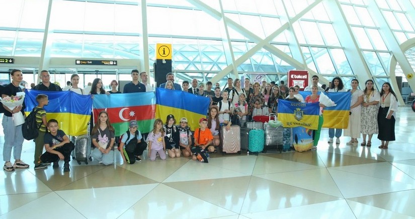 30 more children from Ukraine arrive in Azerbaijan for rehabilitation