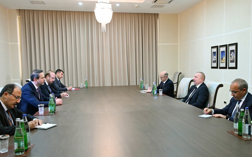 President Ilham Aliyev receives Türkiye's minister of energy and natural resources