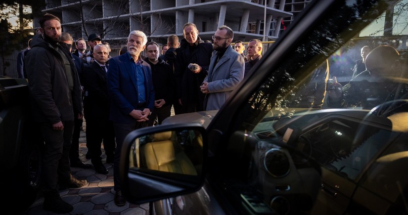 Çexiya prezidenti Odessaya səfər edib