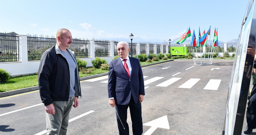 İlham Əliyev “Cahangirbəyli” Su Elektrik Stansiyasının açılışında iştirak edib - YENİLƏNİB