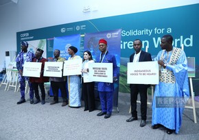 BIG holds protest action at COP29 venue against nuclear tests in colonial territories