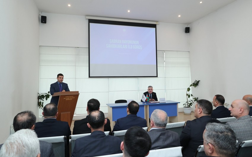 KOBİA Şabranda sahibkarlarla görüş keçirib