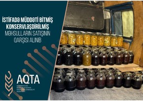 Bakıda istifadə müddəti bitmiş konservləşdirilmiş məhsullar məhv edilib