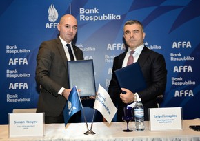 Bank Respublika və AFFA arasında sponsorluq müqaviləsi imzalanıb