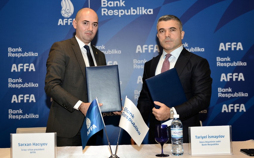 Bank Respublika və AFFA arasında sponsorluq müqaviləsi imzalanıb