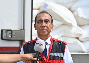 Azerbaijan Red Crescent Society official hopeful food cargo will be delivered to residents of Armenian descent