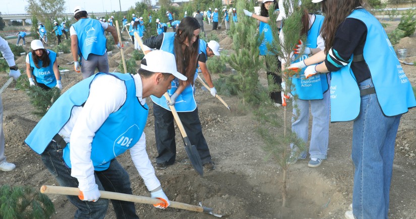 Leyla Aliyeva participates in another tree-planting campaign in Baku 