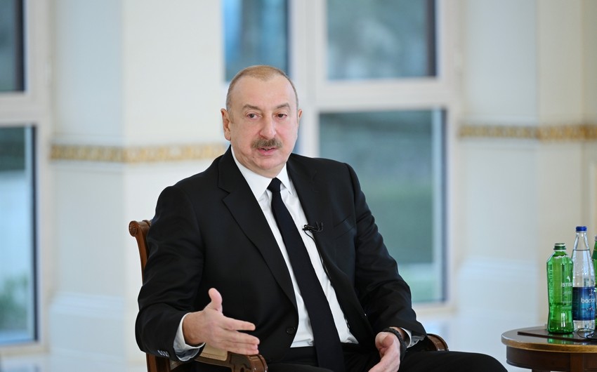 President Ilham Aliyev highlights unspoken issue about France in TV interview