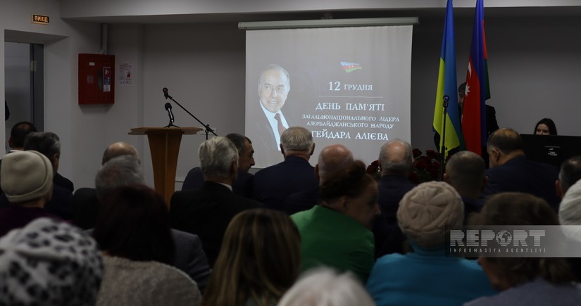 Xarkovda Ümummilli Lider Heydər Əliyevin xatirəsi anılıb