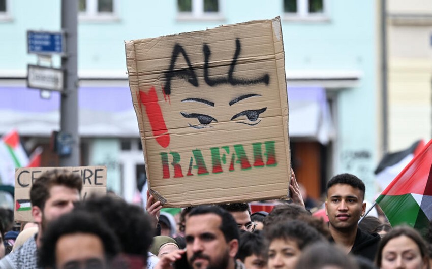 Over 4,000 people take to streets in Berlin for protest rally due to situation in Rafah