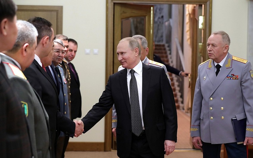 Владимир Путин встретился с заместителем министра обороны Азербайджана - ВИДЕО