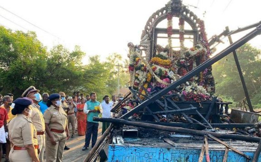 11 killed in India as their truck hits power line during religious procession