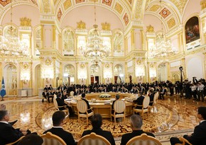 President Ilham Aliyev participating in expanded Meeting of CIS Heads of State Council  Moscow