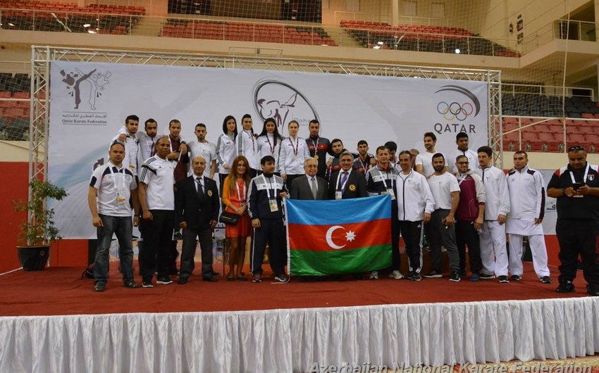 Azerbaijani karate fighters win 7 medals in Qatar