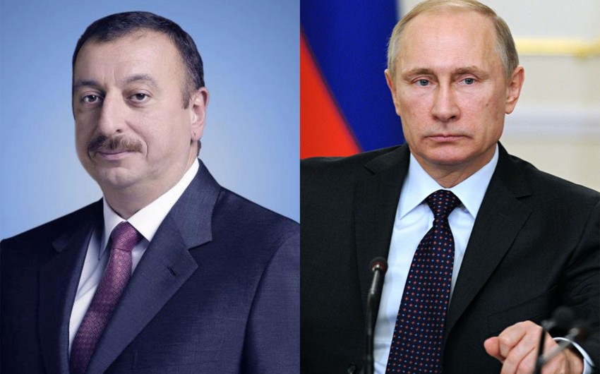 Владимир Путин поздравил президента Ильхама Алиева