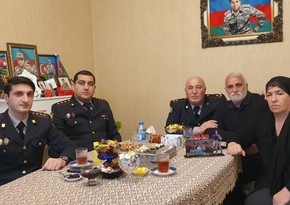 Сотрудники полиции Шуши посетили семьи шехидов