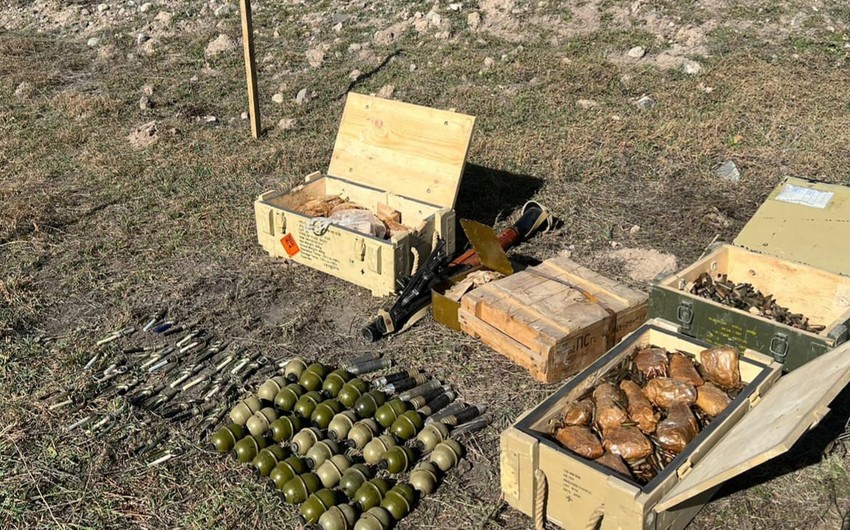 Ammunition found in Gubadli