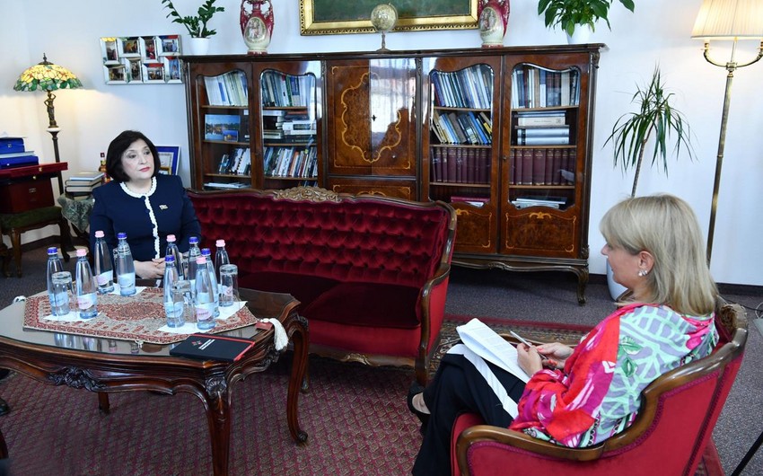 Sahibə Qafarova Macarıstan Diplomatik Akademiyasında çıxış edib