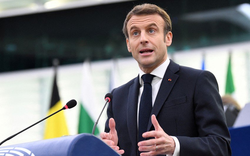 Macron says Ukraine's EU bid to be considered in June